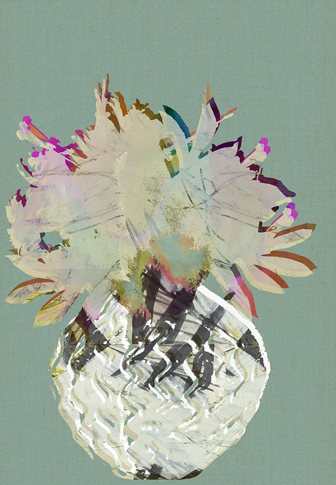 Gold Tropic Geometric Bouquet I