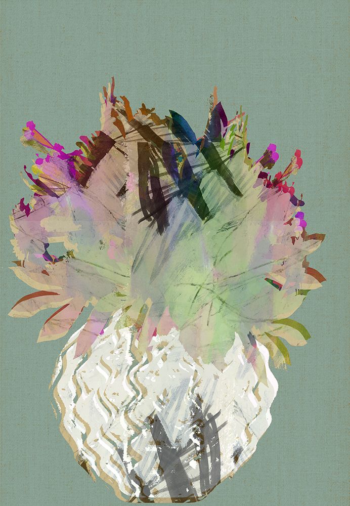 Gold Tropic Geometric Bouquet II