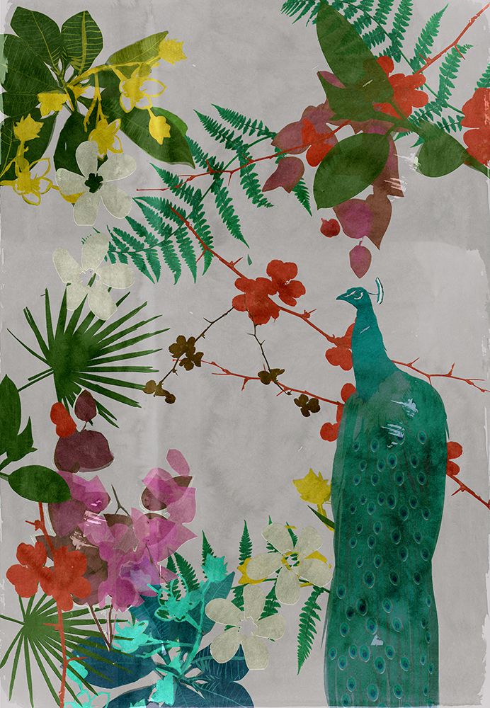 Blue Tropical Peacock II