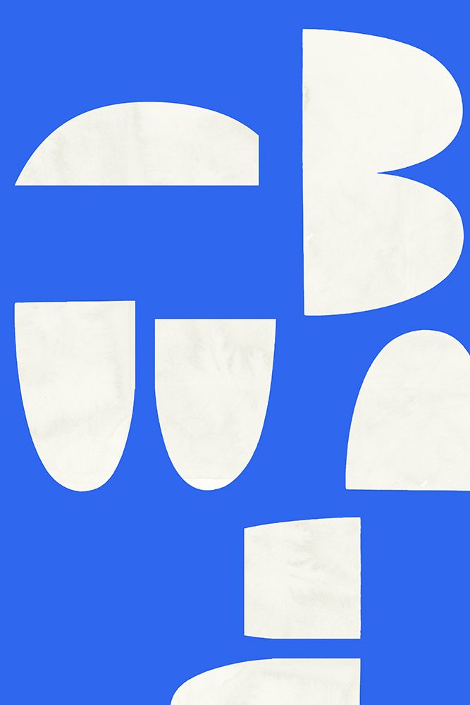 Blue Modernist Shapes