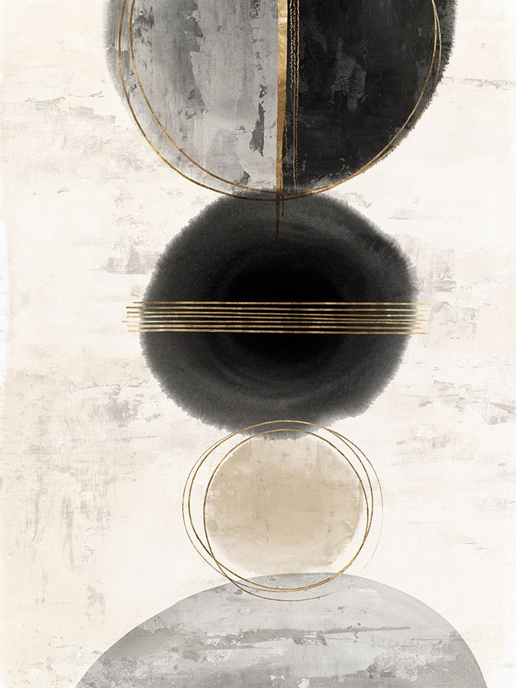 Black And Gold Abstract II