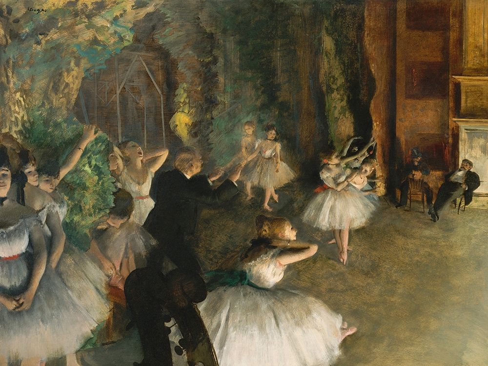 The Rehearsal of the Ballet Onstage