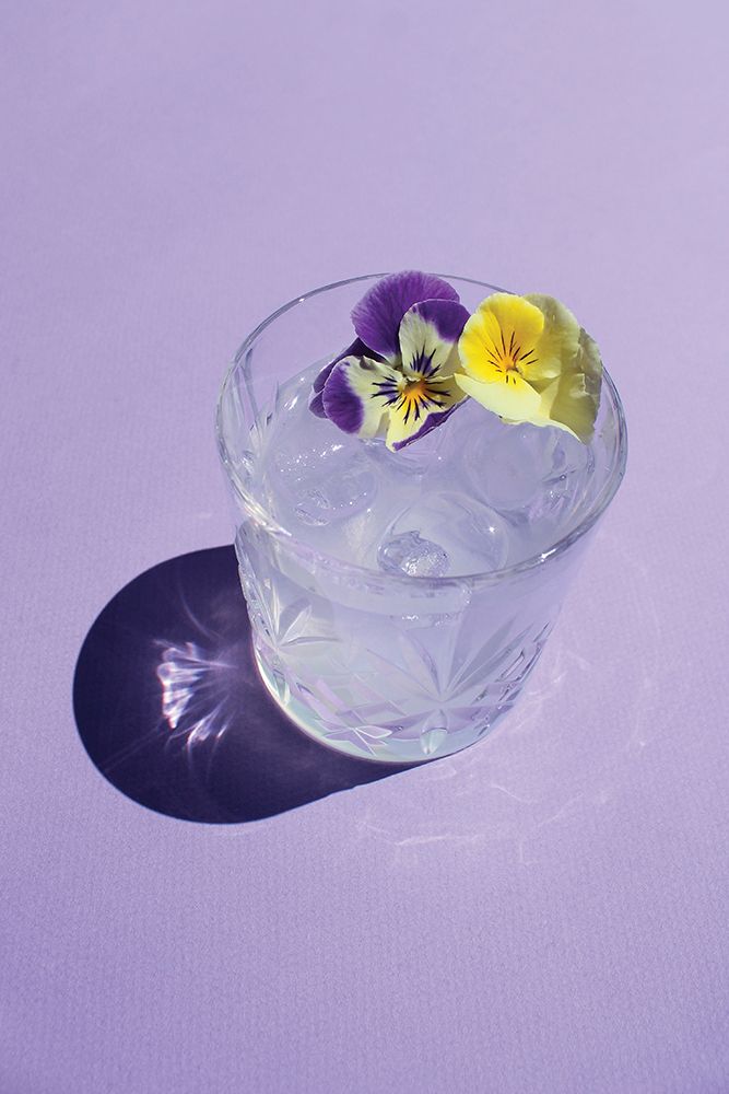 Lavender Water with Pansies