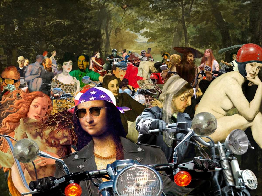 Bikers sur l herbe
