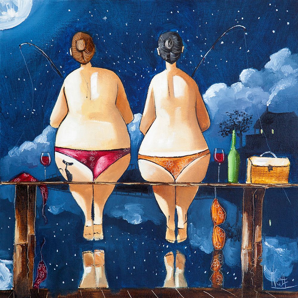 Two Sisters Fishing