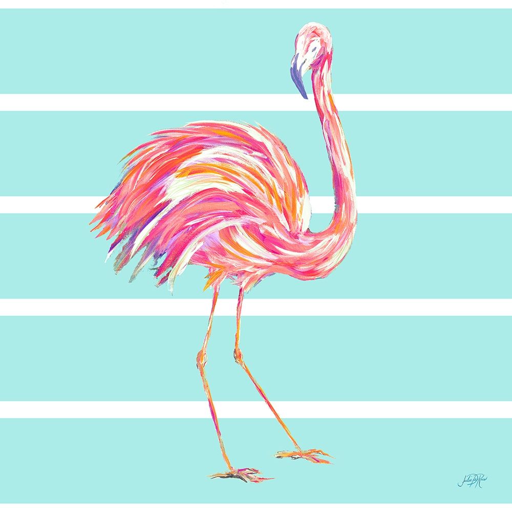 Flamingo with Stripes