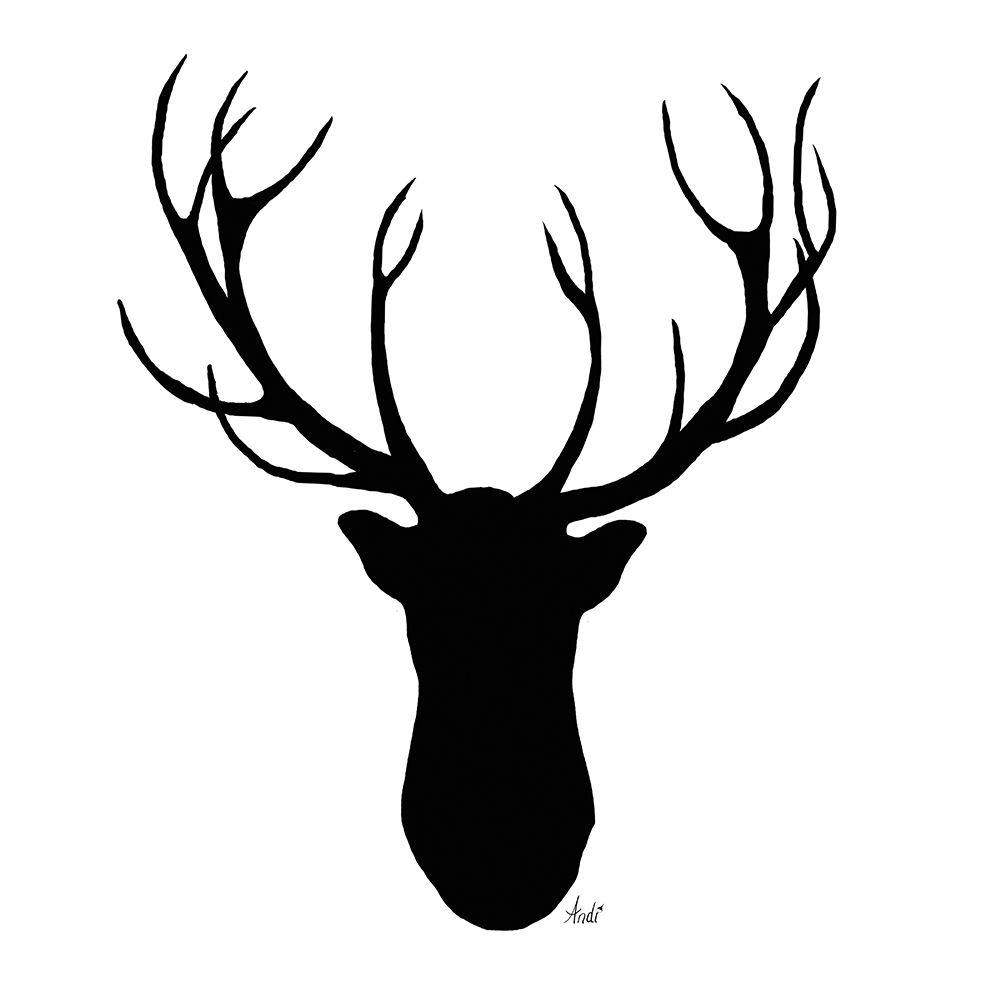 Deer Head Silhouette