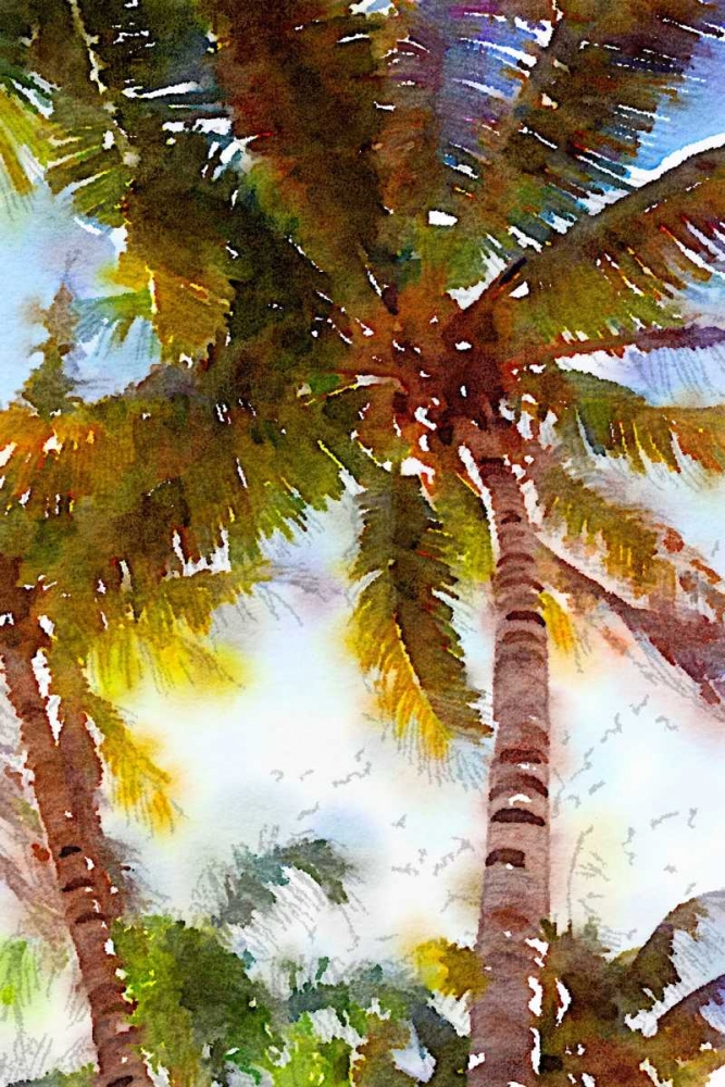 Watercolor Palms I