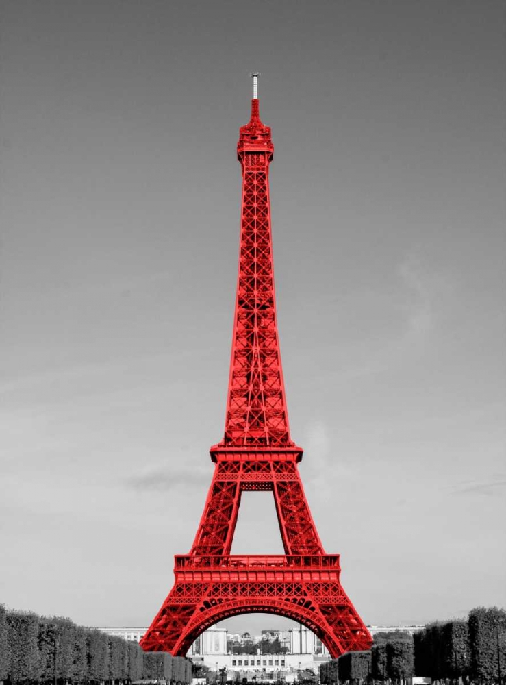Paris in the Day in Red Border