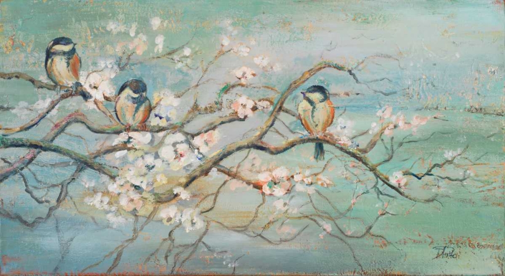 Spring Branch with Birds