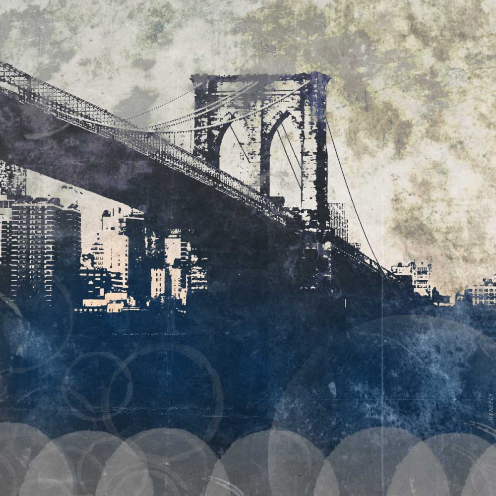 NY Bridge at Dusk I