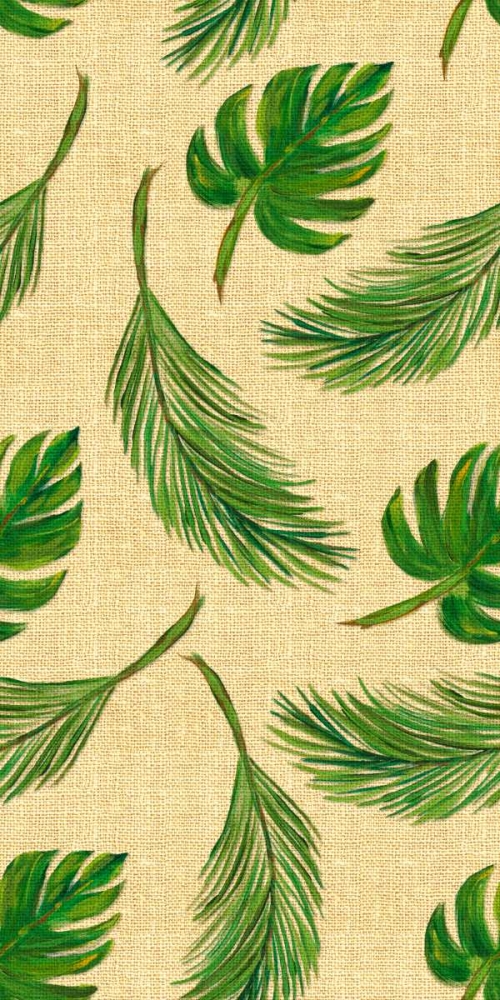 Palms On Linen Pattern