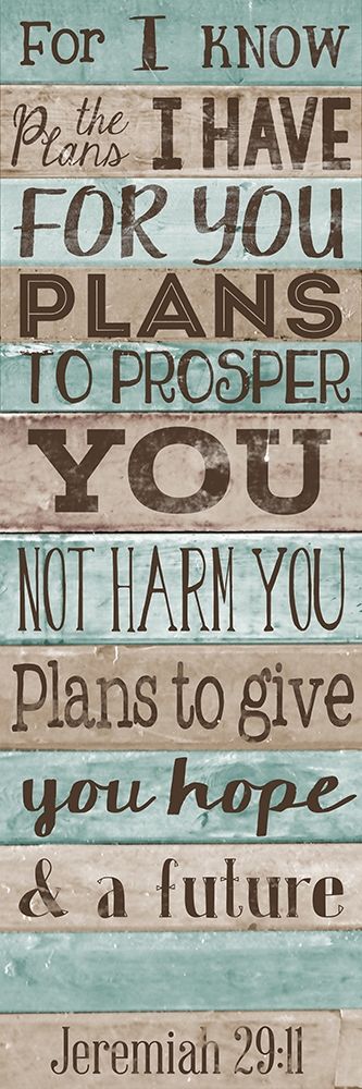 Plans to GIve you Hope