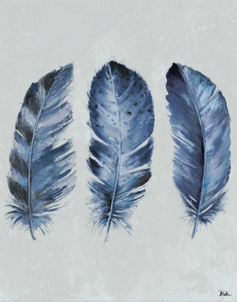 Indigo Blue Feathers II
