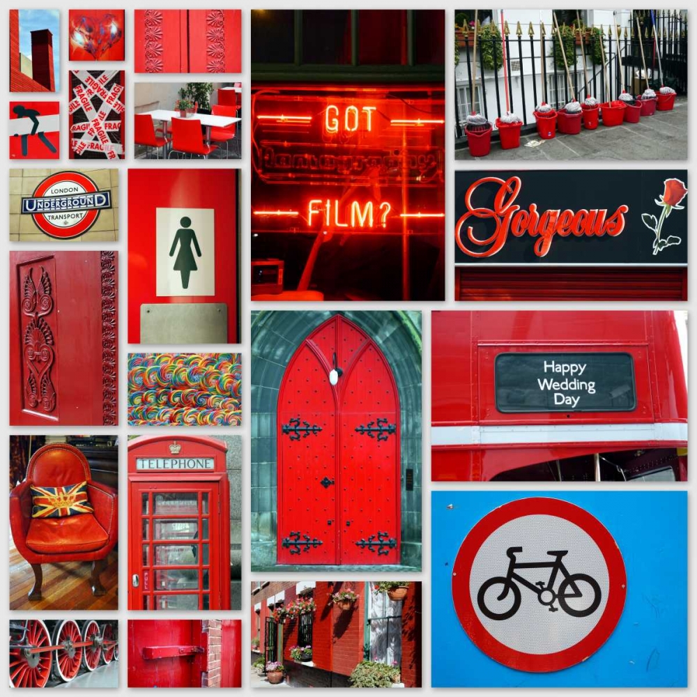 Stop Light Red Collage