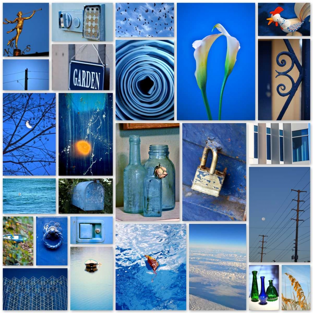 Sky Blue Collage