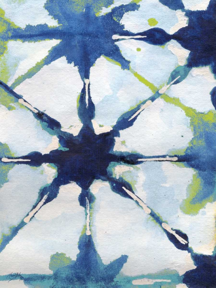 Green and Blue Shibori II