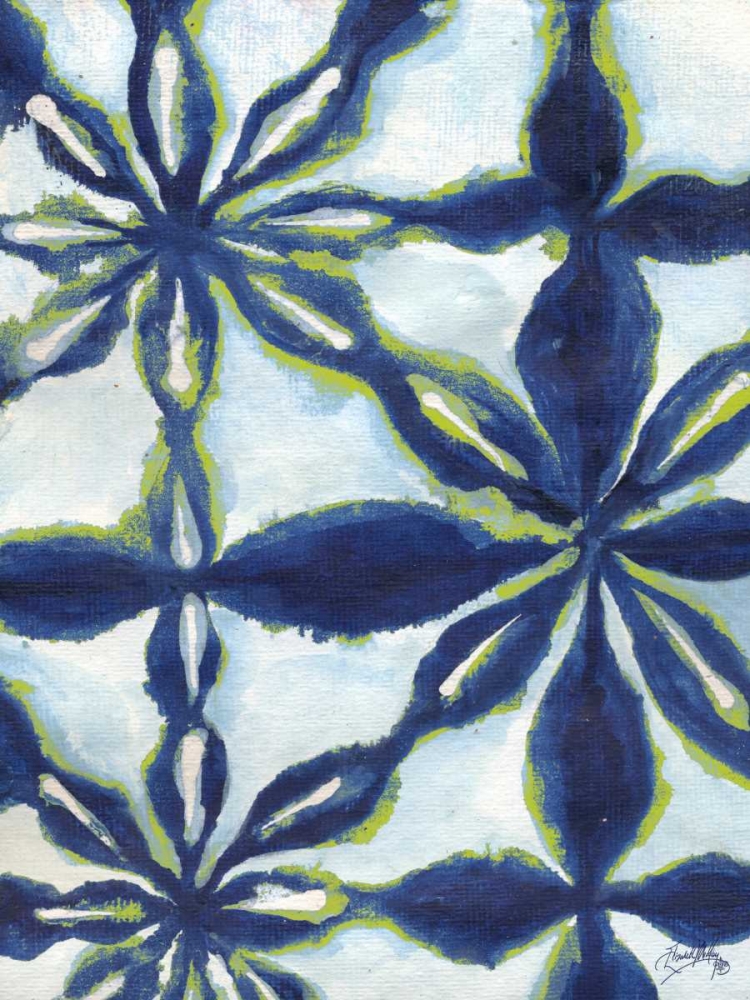Green and Blue Shibori I