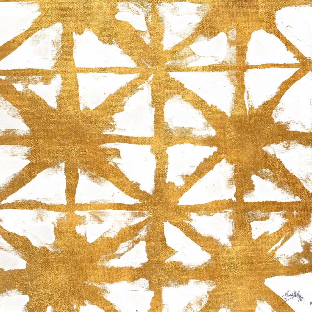 Shibori Gold Square IV