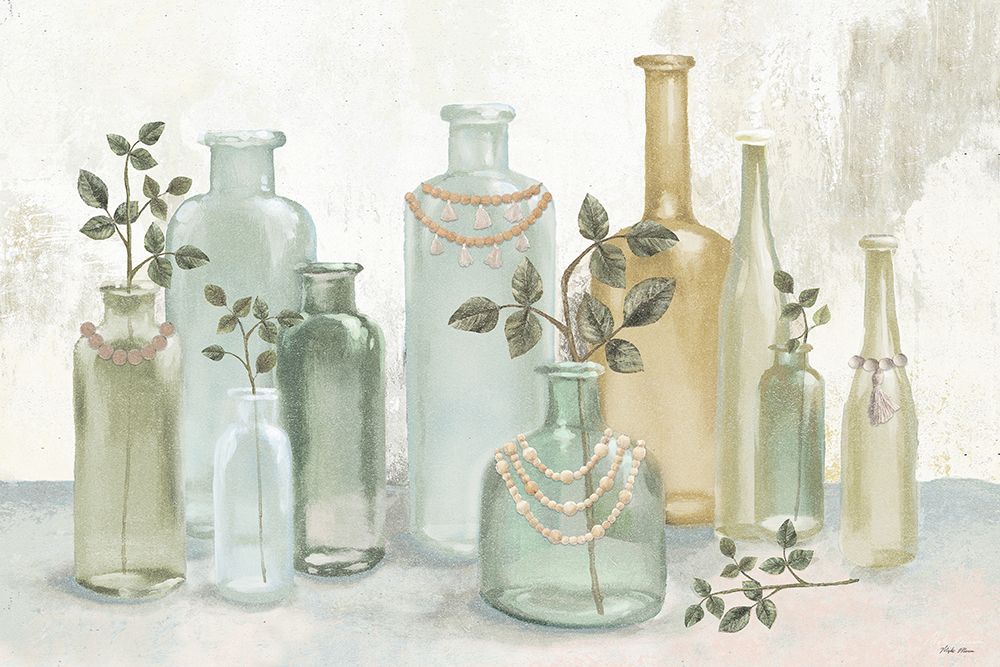 Glass Bottles With Tassels
