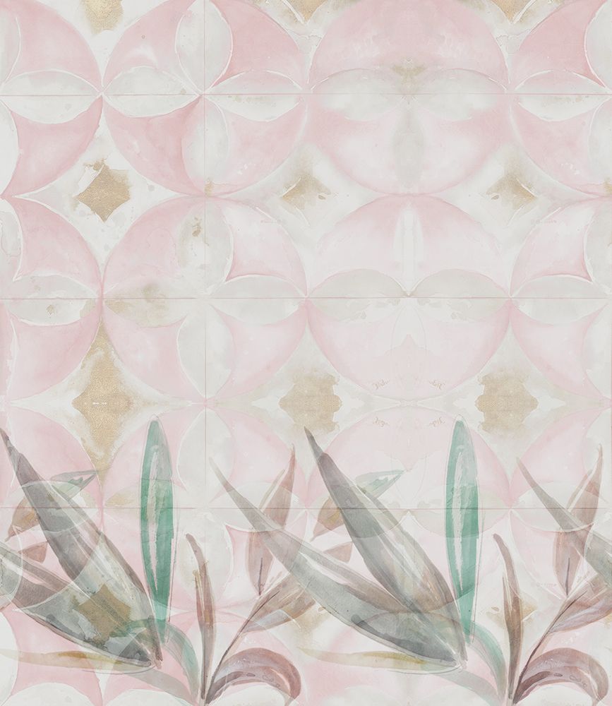 Pink Contemporary Tile Garden