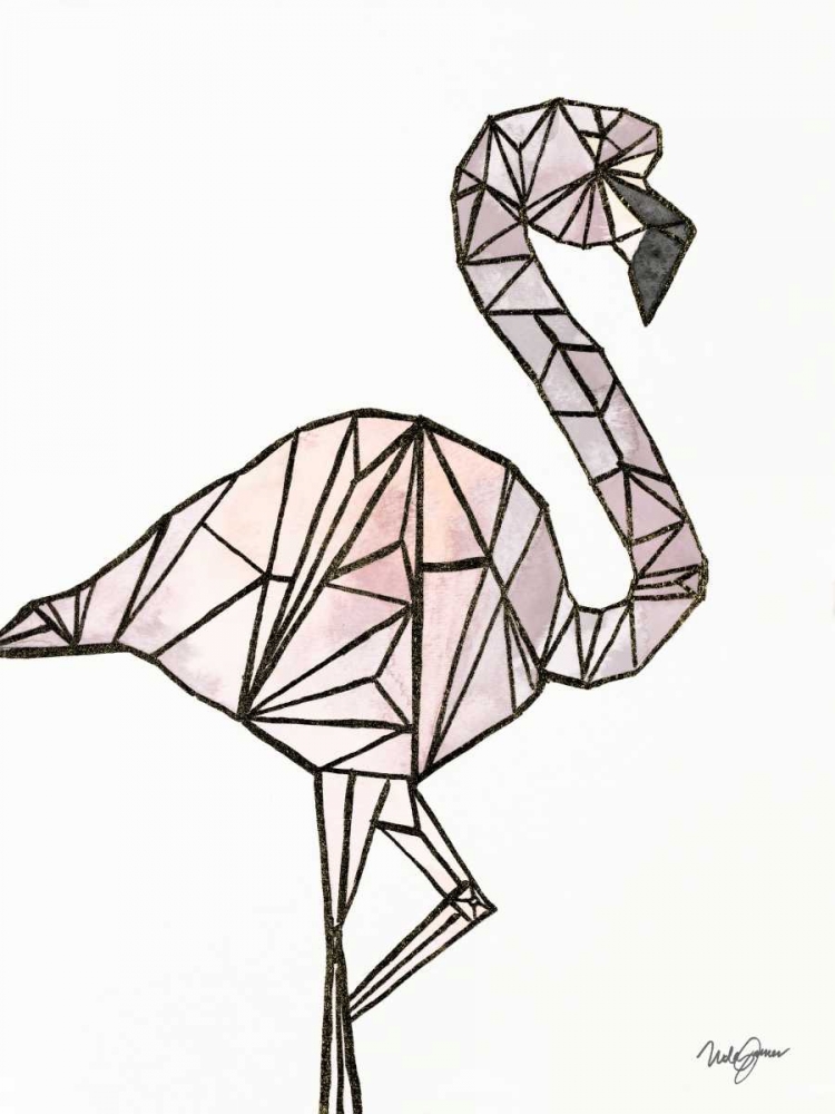 Origami Flamingo Sketch