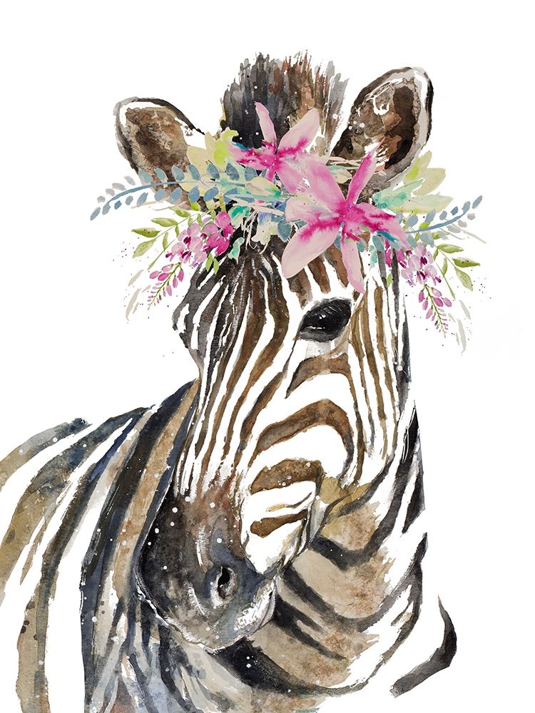 Whimsical Water Zebra