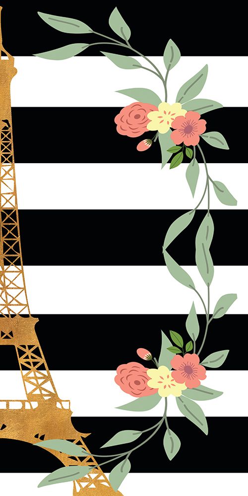 Eiffel on Stripes Panel II