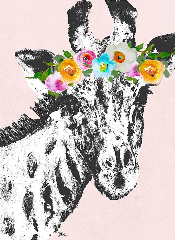 Flower Crown Giraffe
