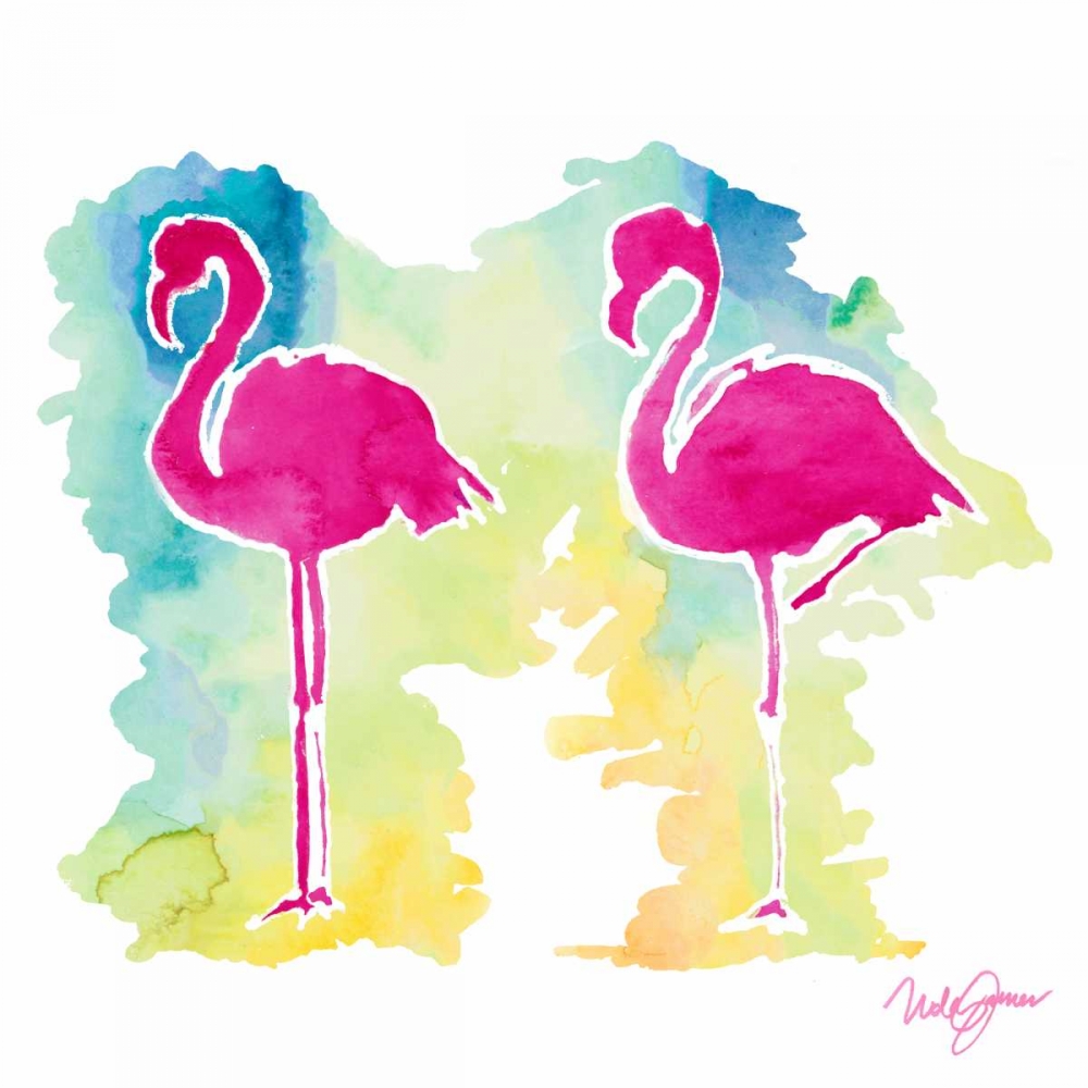 Sunset Flamingo