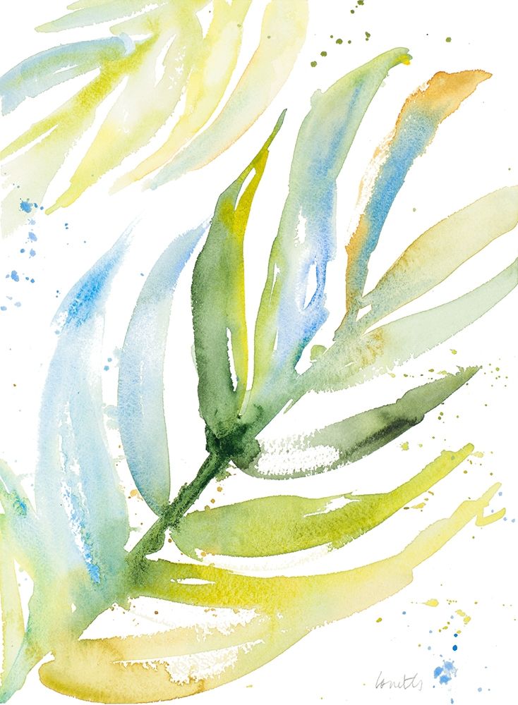 Blue Green Palm Fronds I
