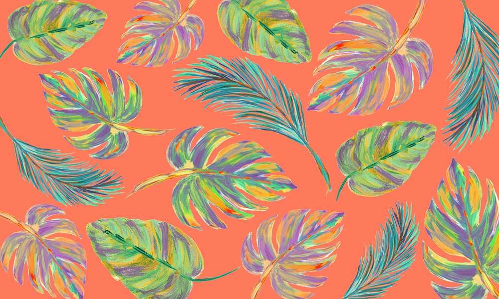 Colorful Leaves Scatter Pattern