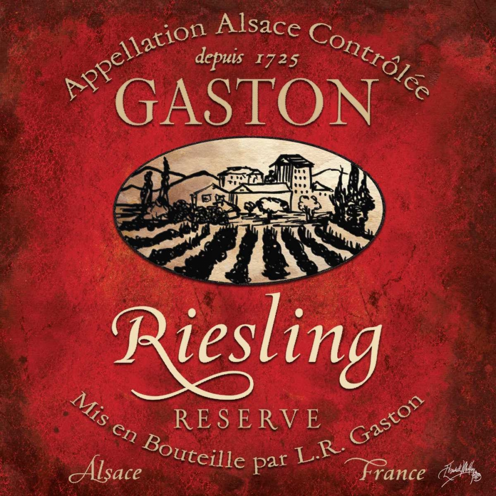 Still Life Wine Label Square V