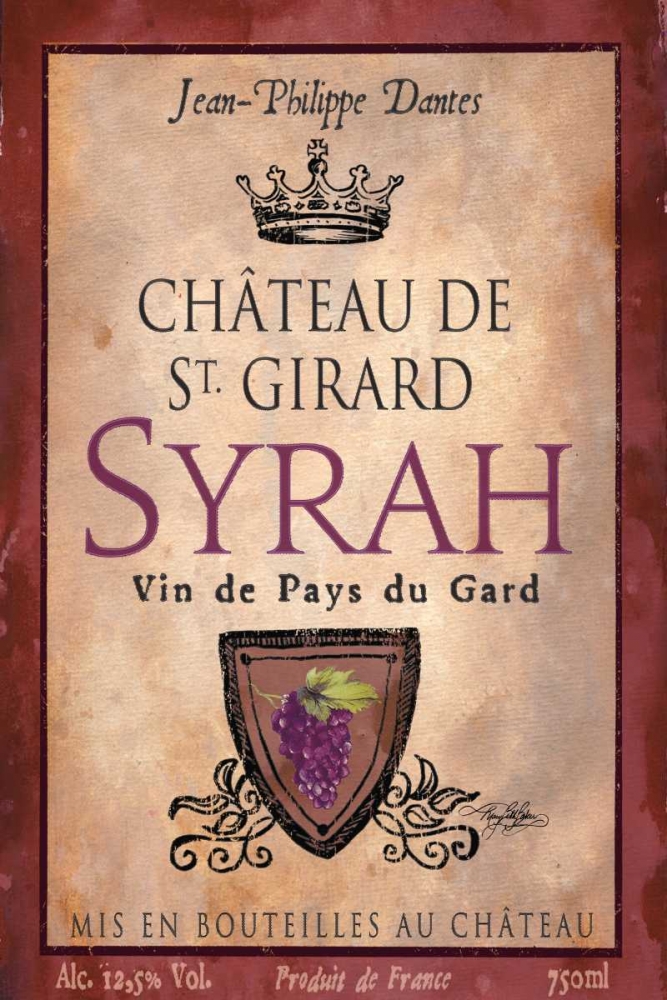 Still Life Wine Label VII