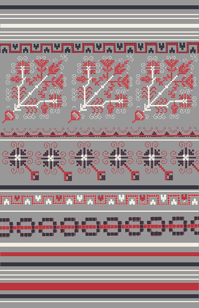 Nordic Cross Stitch Gray