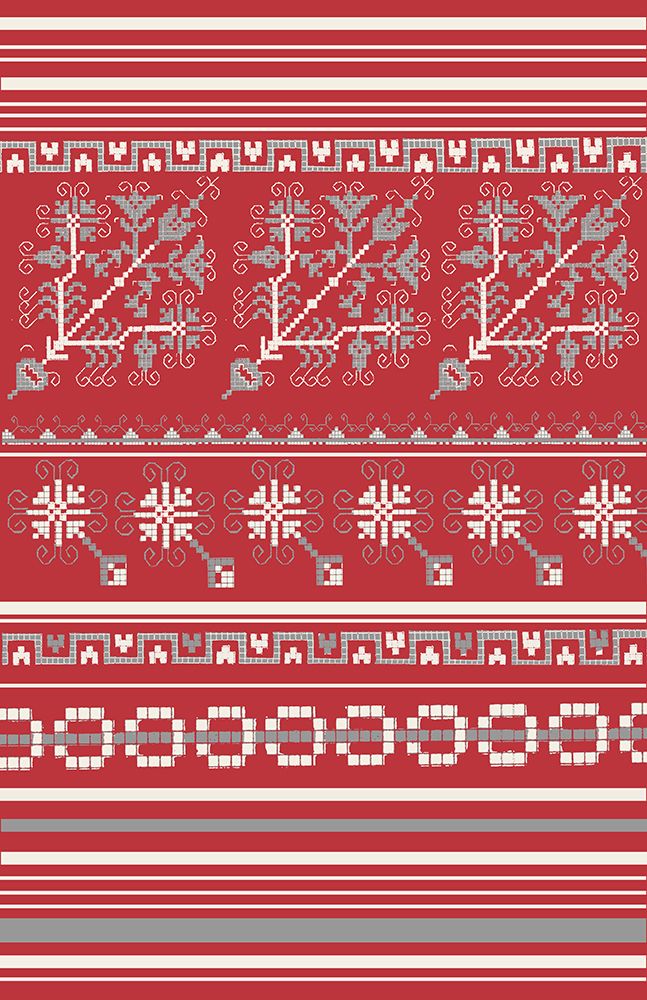 Nordic Cross Stitch Red