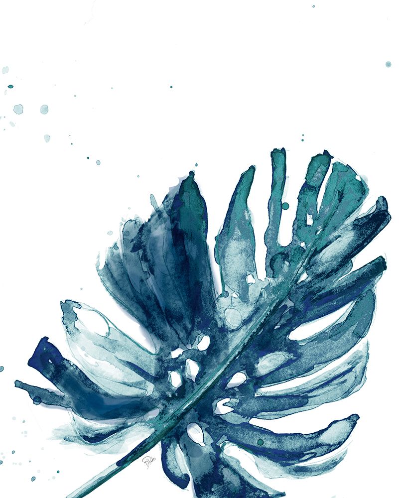 Teal Palm Frond I