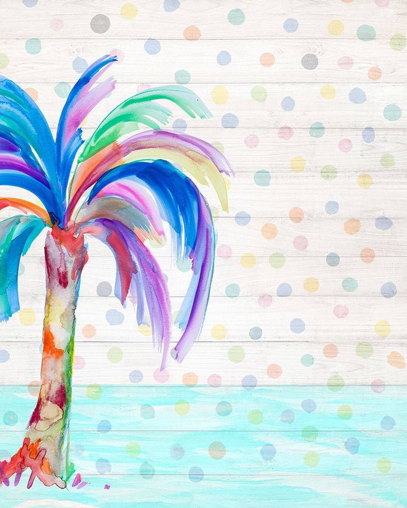 Funky Palm on Dots II