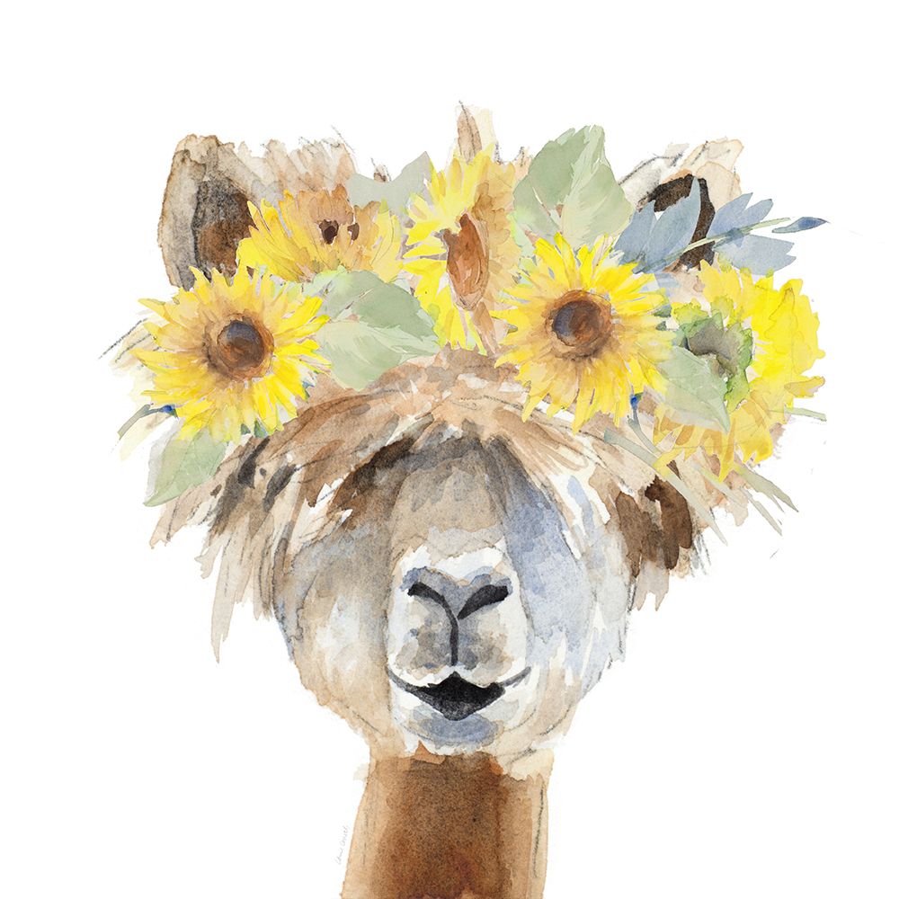 Sunflower Llama  III