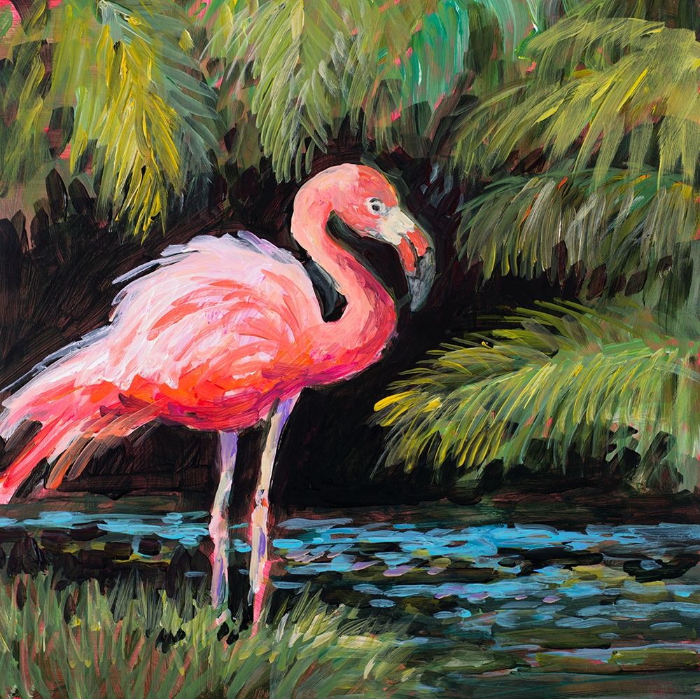 Relaxing Flamingo I