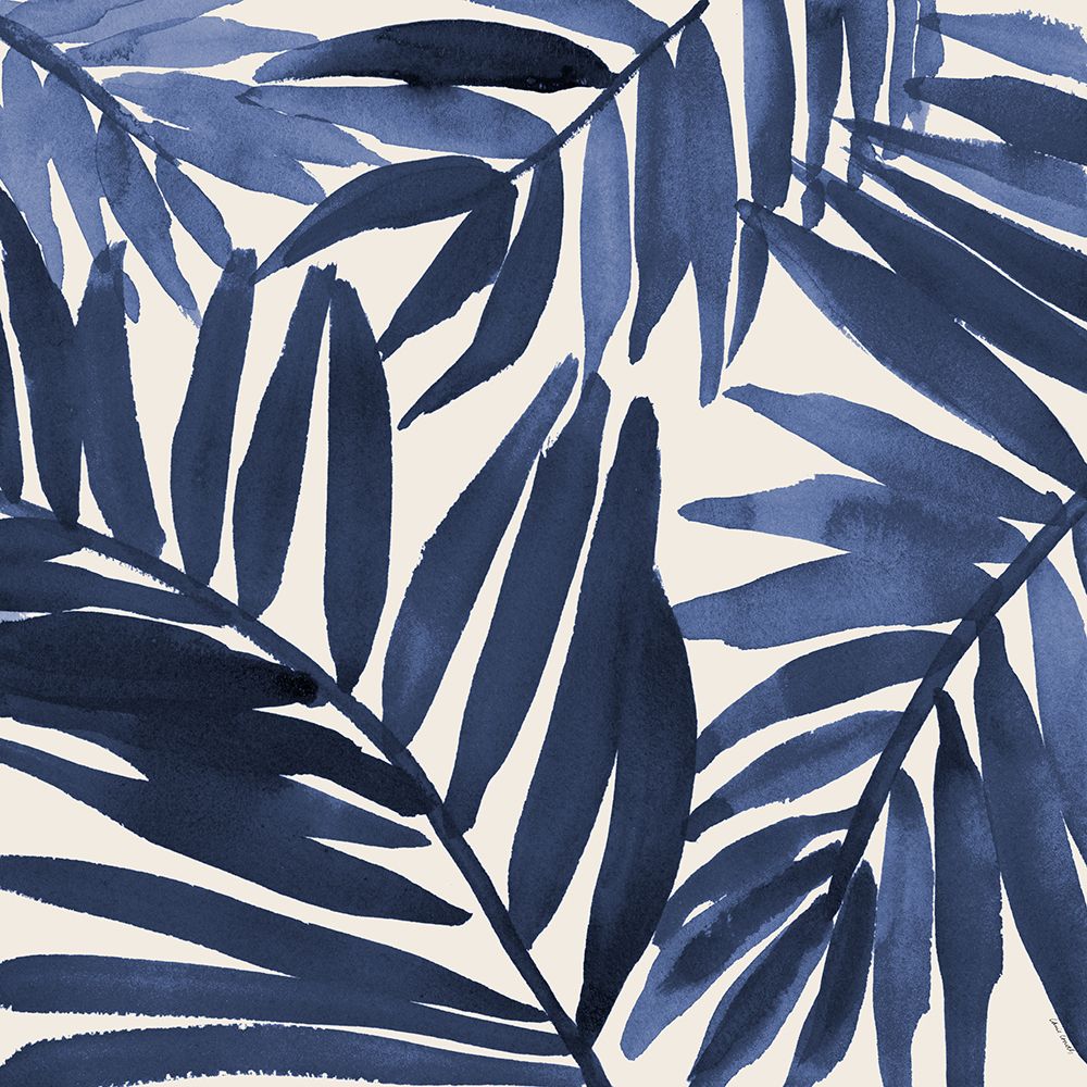 Navy Palm Design I