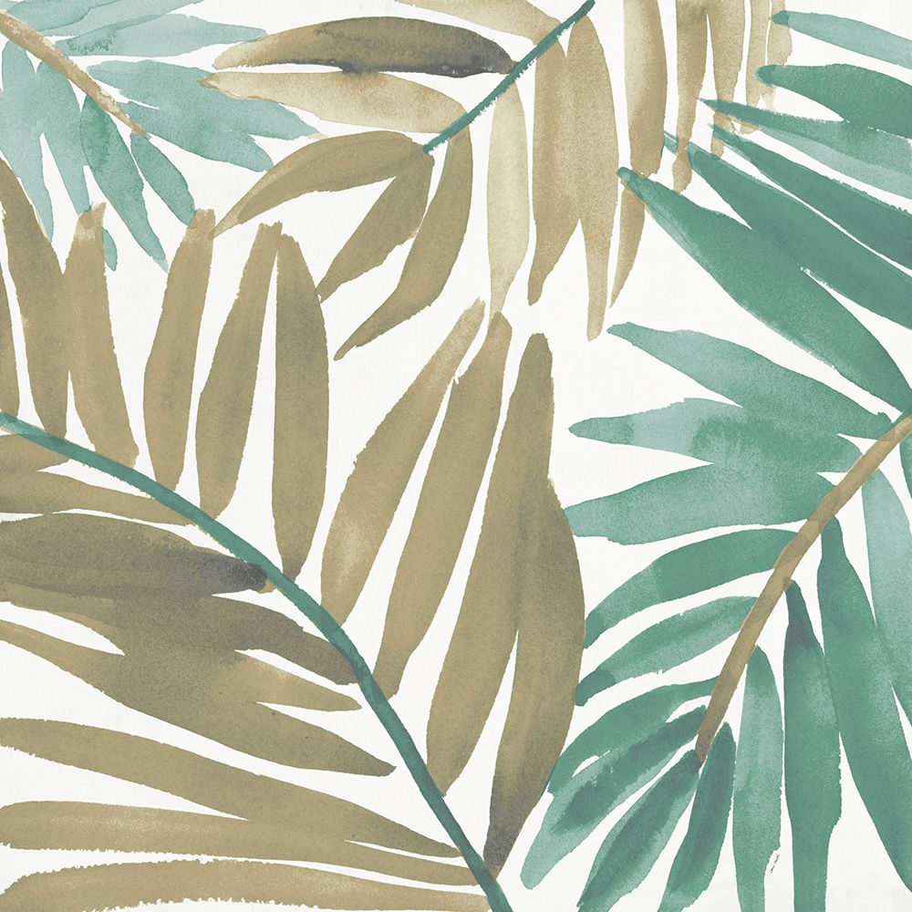 Teal Palm Design Square I