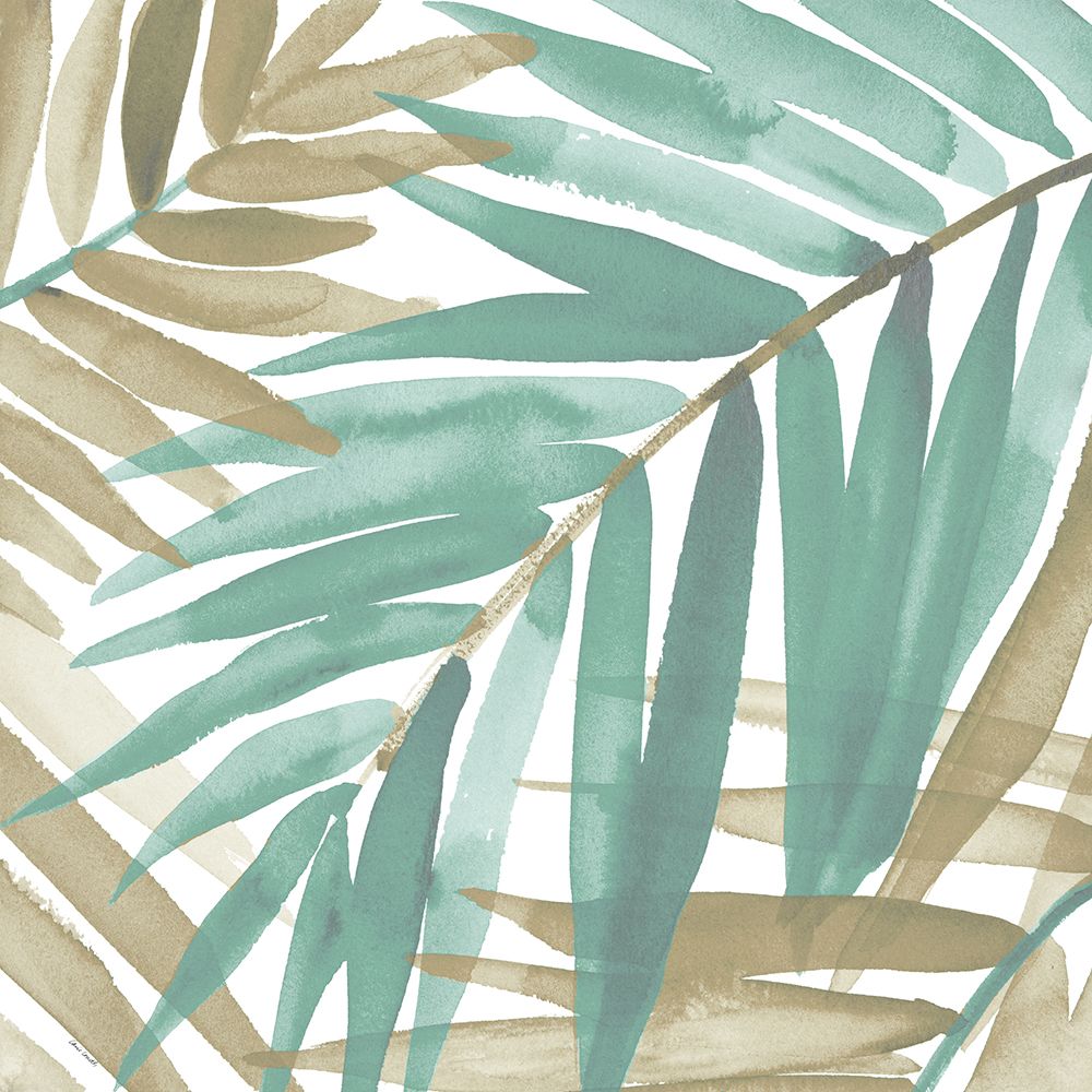Teal Palm Design Square II