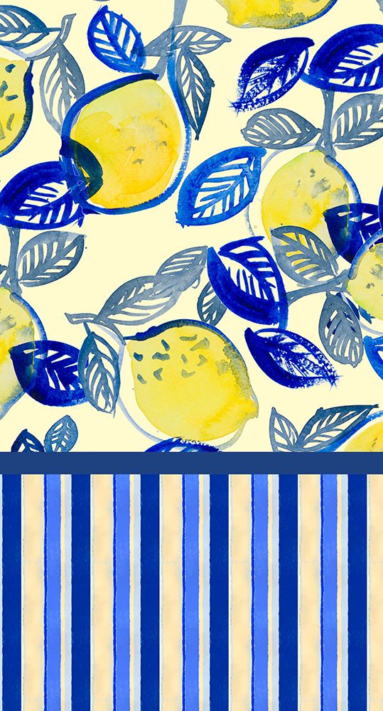Lemon Panel with Stripe