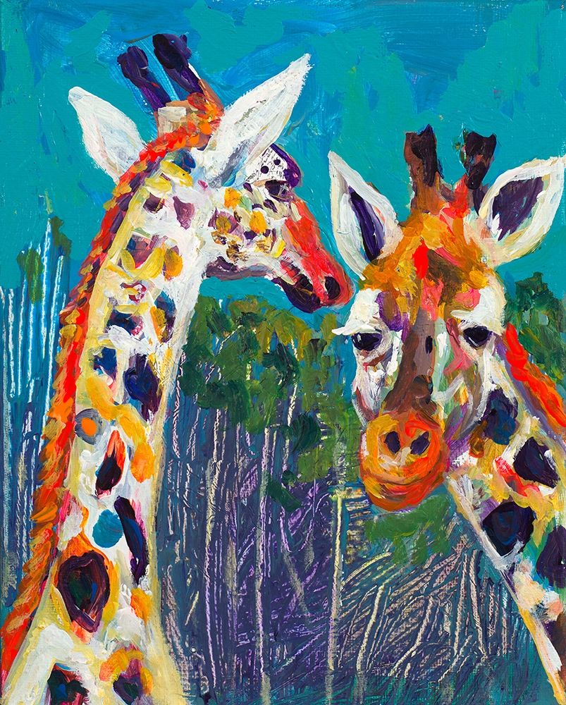 Colorful Giraffes