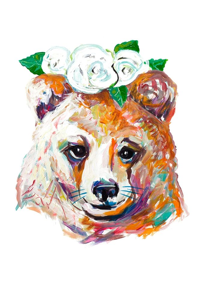 Bear with Flower Crown