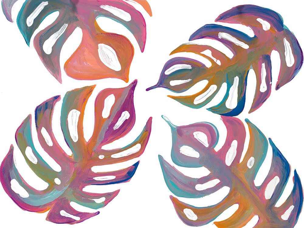 Colorful Palm Leaves I