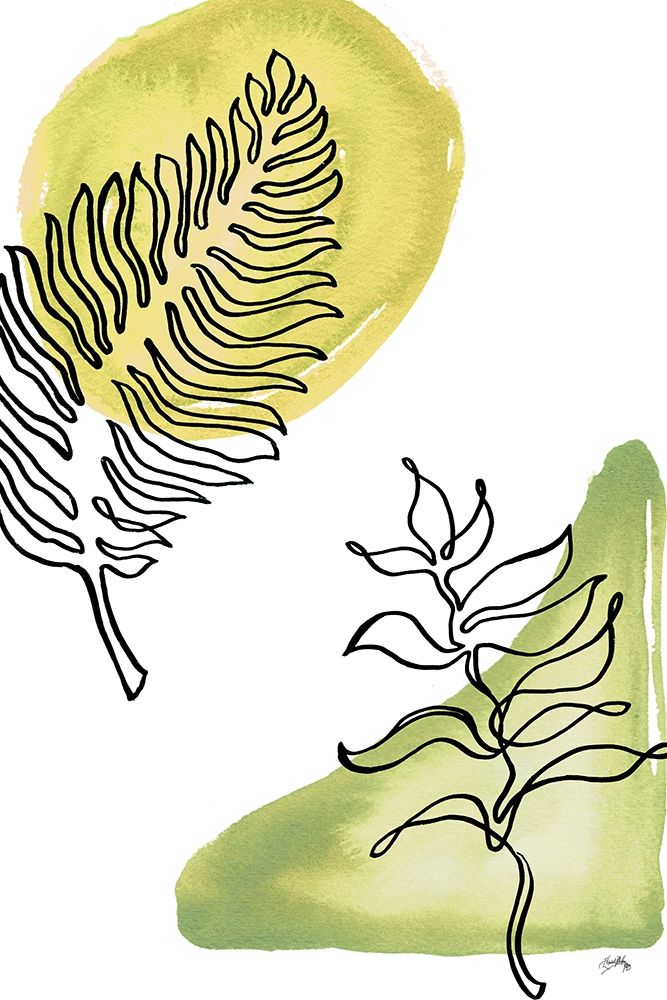 Tropical Palm Contours I