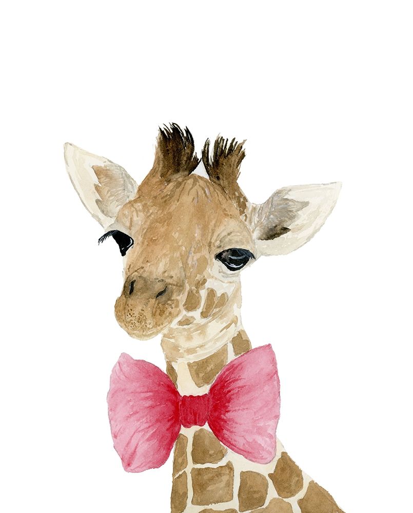 Giraffe With Bow