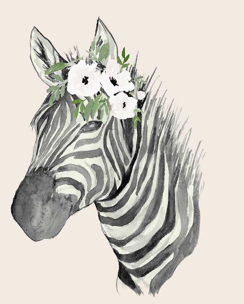 Floral Crowned Zebra